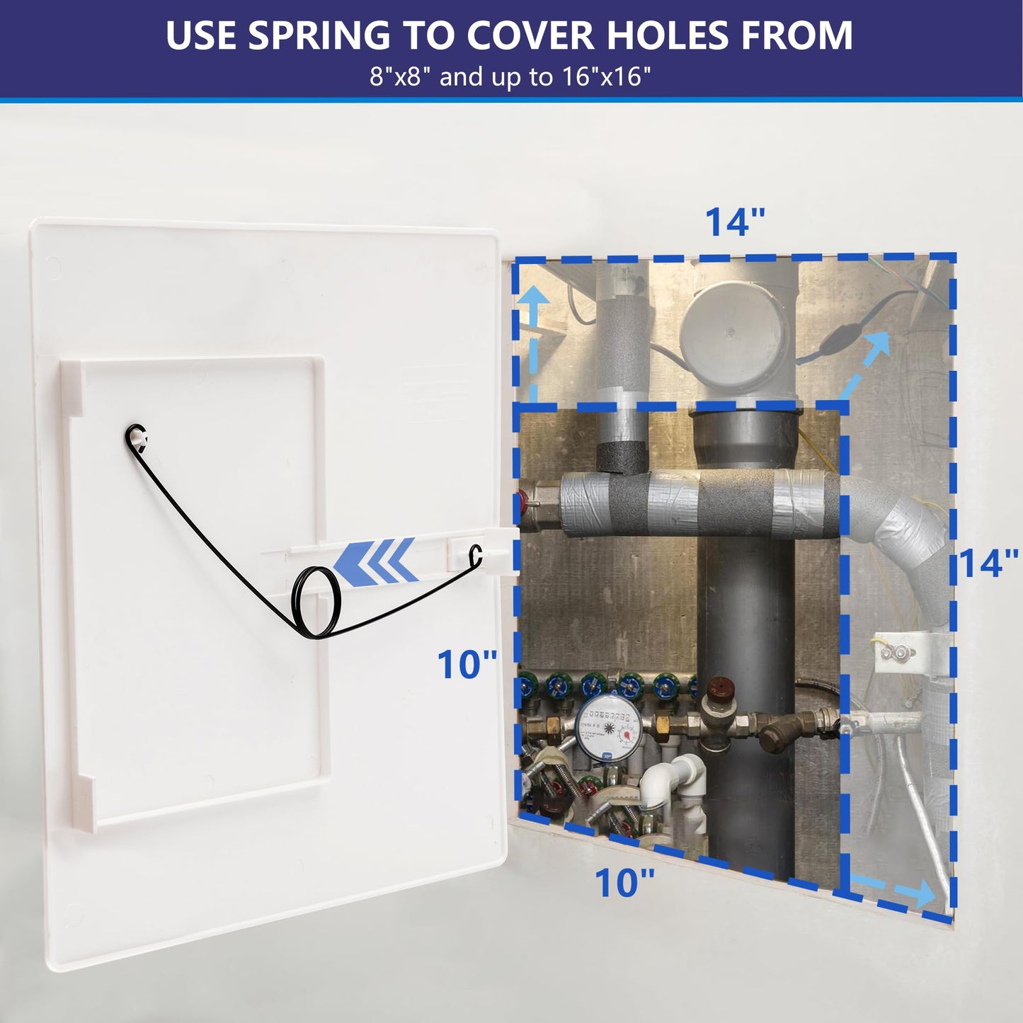 EASY-EXS Access panels Spring-Fit 14"x14" (external 16"x16") square