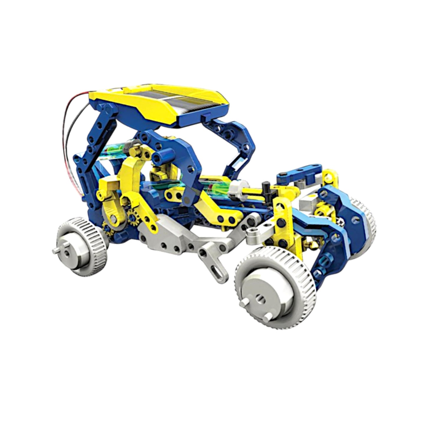 CIC Kits 12 in 1 Solar & Hydraulic Construction Kit | Educational STEM Engineering Toys for Kids & Teens | English & Français Bilingual Manual