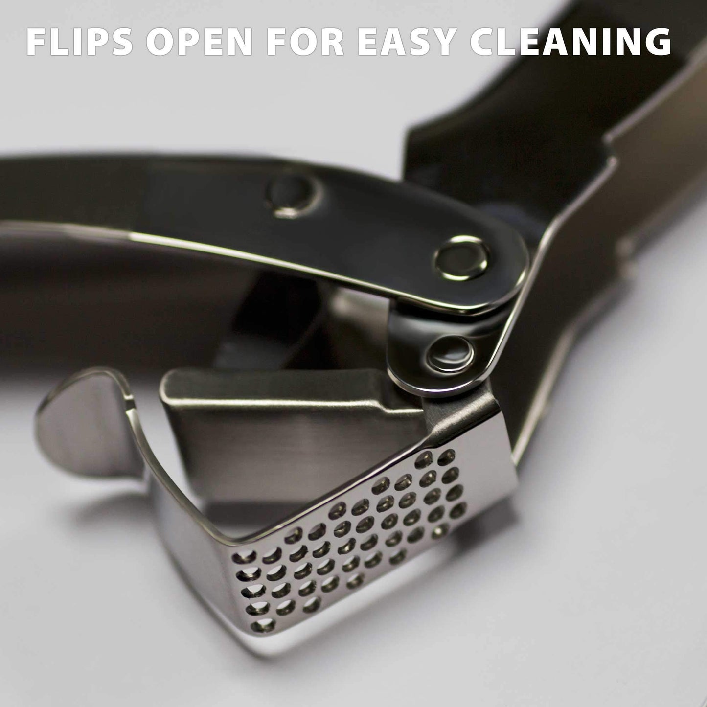 MÄNNKITCHEN Double Lever Assisted Garlic Press|Garlic Mincer– Built from Solid 304 Stainless Steel for Effortless Crushing and Durability
