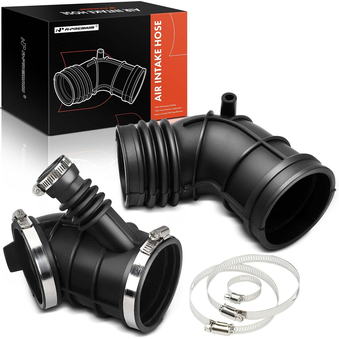 A-Premium 2 Air Intake Hose Tube Compatible with BMW [E46] 320i 325i 325xi 01-05, 325Ci 01-06, 323i, 323Ci & [E36] Z3 1997-2000, 2.2L 2.5L 2.8L, Replace# 13541435627 13541705209