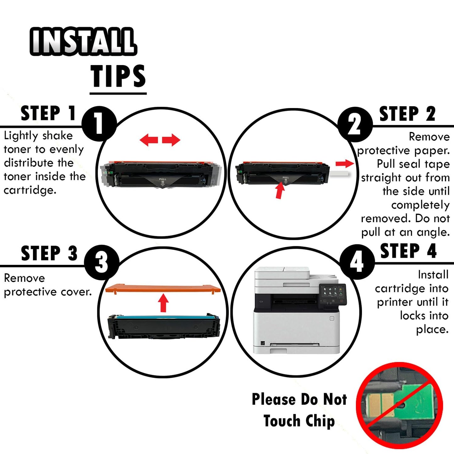 4 Inkfirst Compatible Toner Cartridges Replacement for Canon 045H 045 H 1246C001 1245C001 1244C001 1243C001 imageCLASS LBP612Cdw MF632cdw MF634cdw (1 Set)