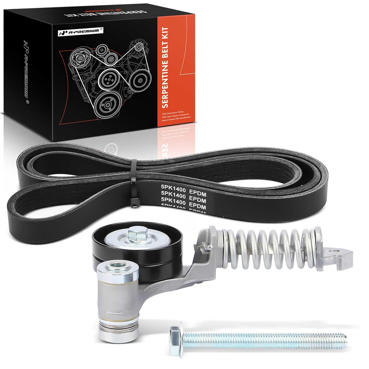 A-Premium Engine Serpentine Belt Drive Kit Compatible with Chevrolet Cruze 2012-2015, Cruze Limited 2016 - DOHC L4 1.4L