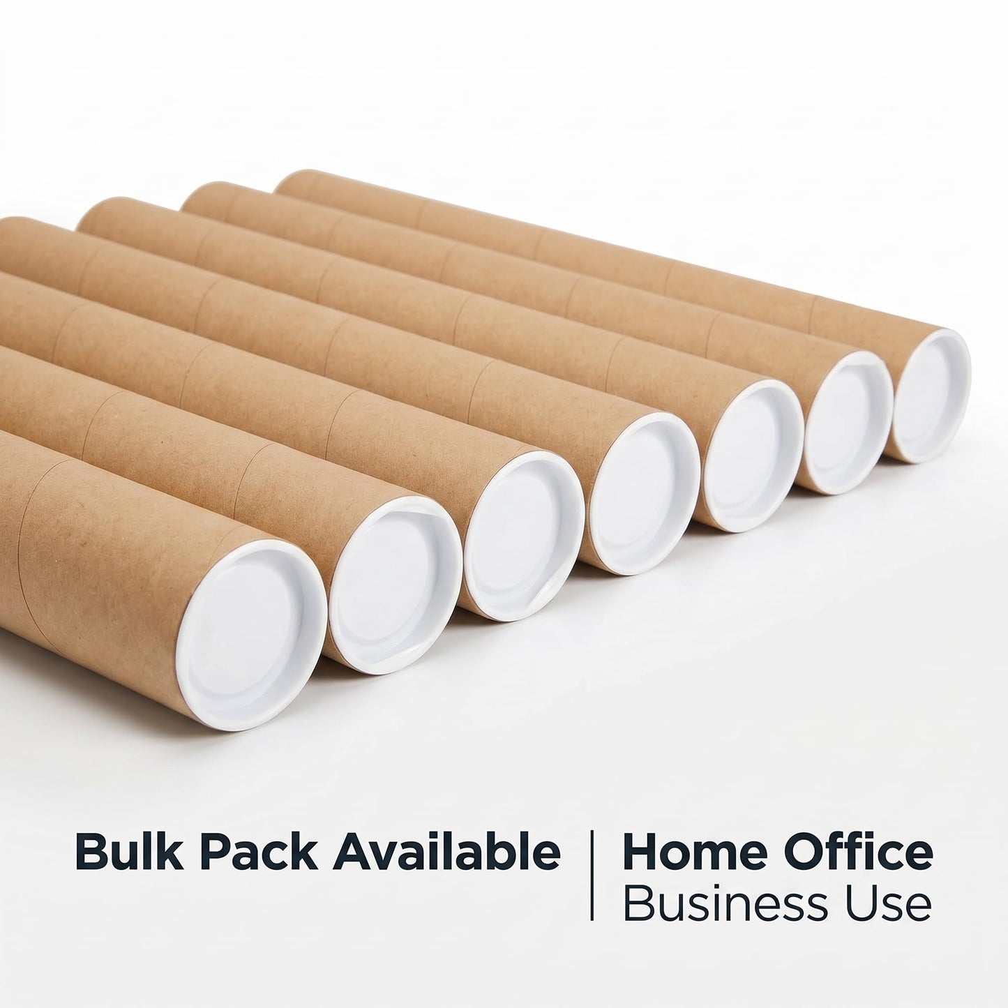 Anscher 12-Pack Shipping Mailing Cardboard Tubes with Caps, 2x15-Inch Kraft Paper Poster Tubes Mailing are essential for safely shipping documents, posters, artwork, and other delicate items.