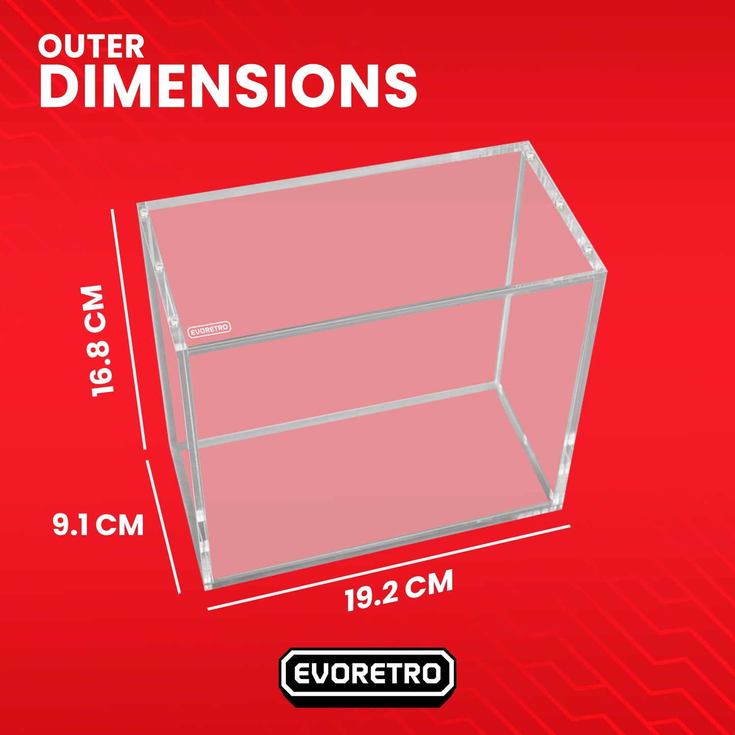 Acrylic Case for Pokémon ETB – 5mm Thick UV-Resistant Display Box with Magnetic Lid, Transparent Acrylic Protector with Logo – Fits Pokémon Elite Trainer Box – Pack of 1