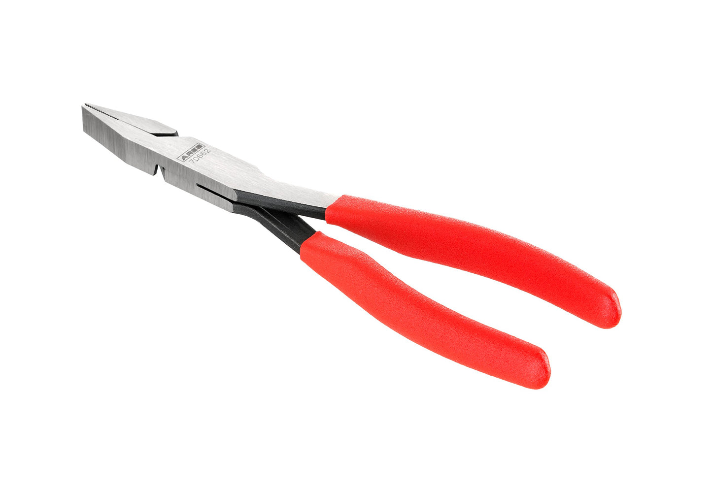 ARES 70662-8-inch Flat Nose Duck Bill Pliers - Cross Cut Teeth for Superior Gripping Power - for Hard to Reach Narrow Spaces & Limited Clearance Areas - Automotive Electrical Work & More