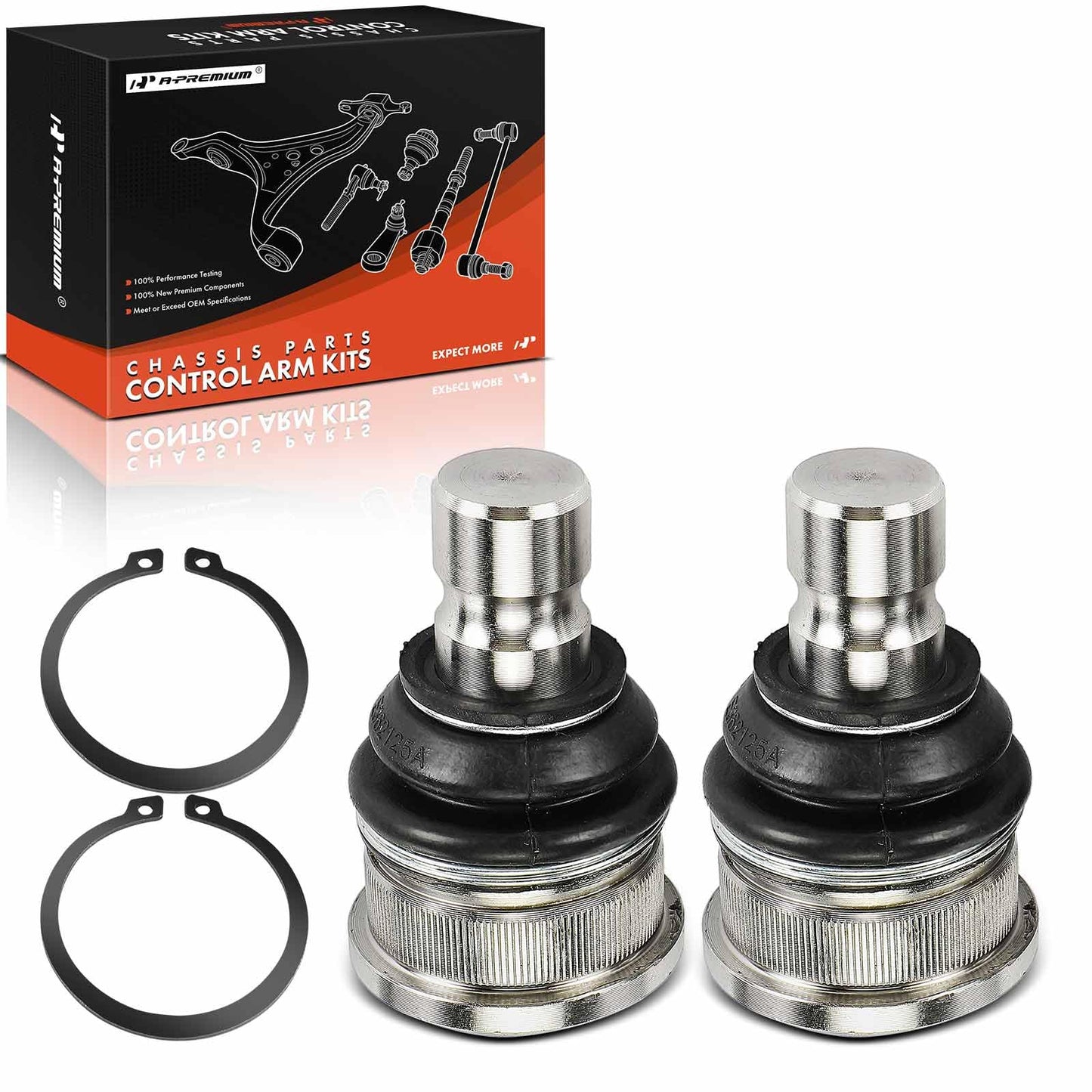 A-Premium 2 x Front Lower Ball Joint, Compatible with Ford Edge 2007-2014 & Mazda CX-9 CX9 2007-2015 & Lincoln MKX 2007-2015