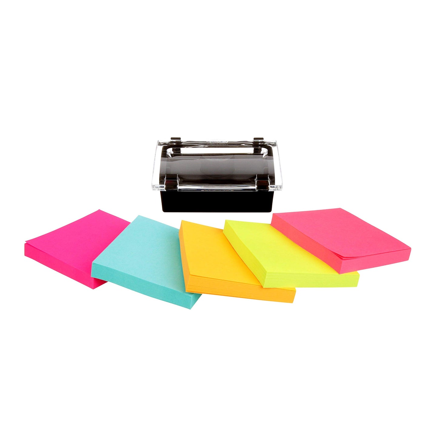 Post-It Notes Dispenser for 3" x 3" Sticky Notes, Includes 12 Pads Super Sticky Notes