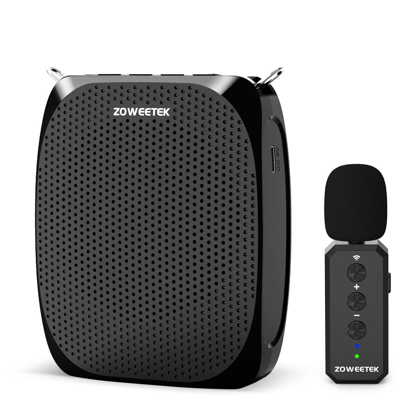 ZOWEETEK Voice Amplifier with Lavalier Wireless Microphone for Teacher Teacher Microphone with Speaker, Wireless Clip-on Microphone System for Speech, Meeting, Classroom, Yoga, Mini Megaphone, 2026
