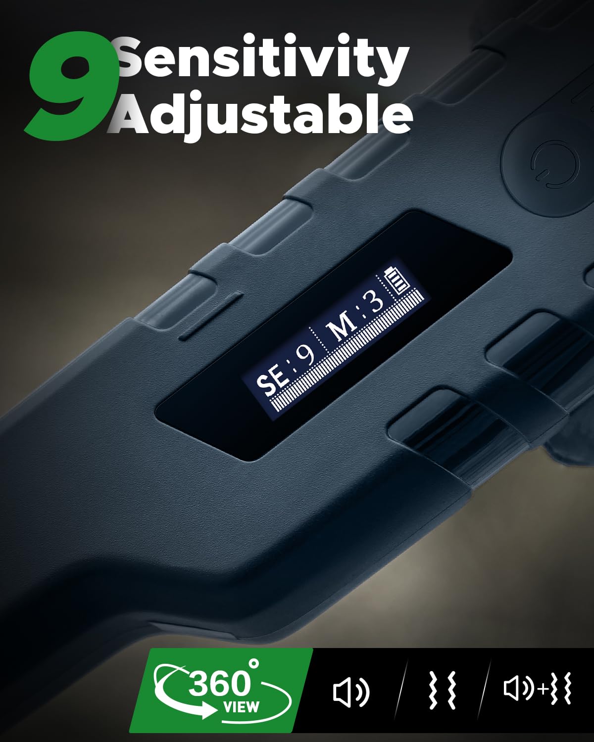 Rechargeable Metal Detector Pinpointer for Adults & Kids, Fully Waterproof Hand-held Metal Detectors Wand with One-Key Interference Elimination, Superhet-Tec Pin Pointer Metal Detector Accessories