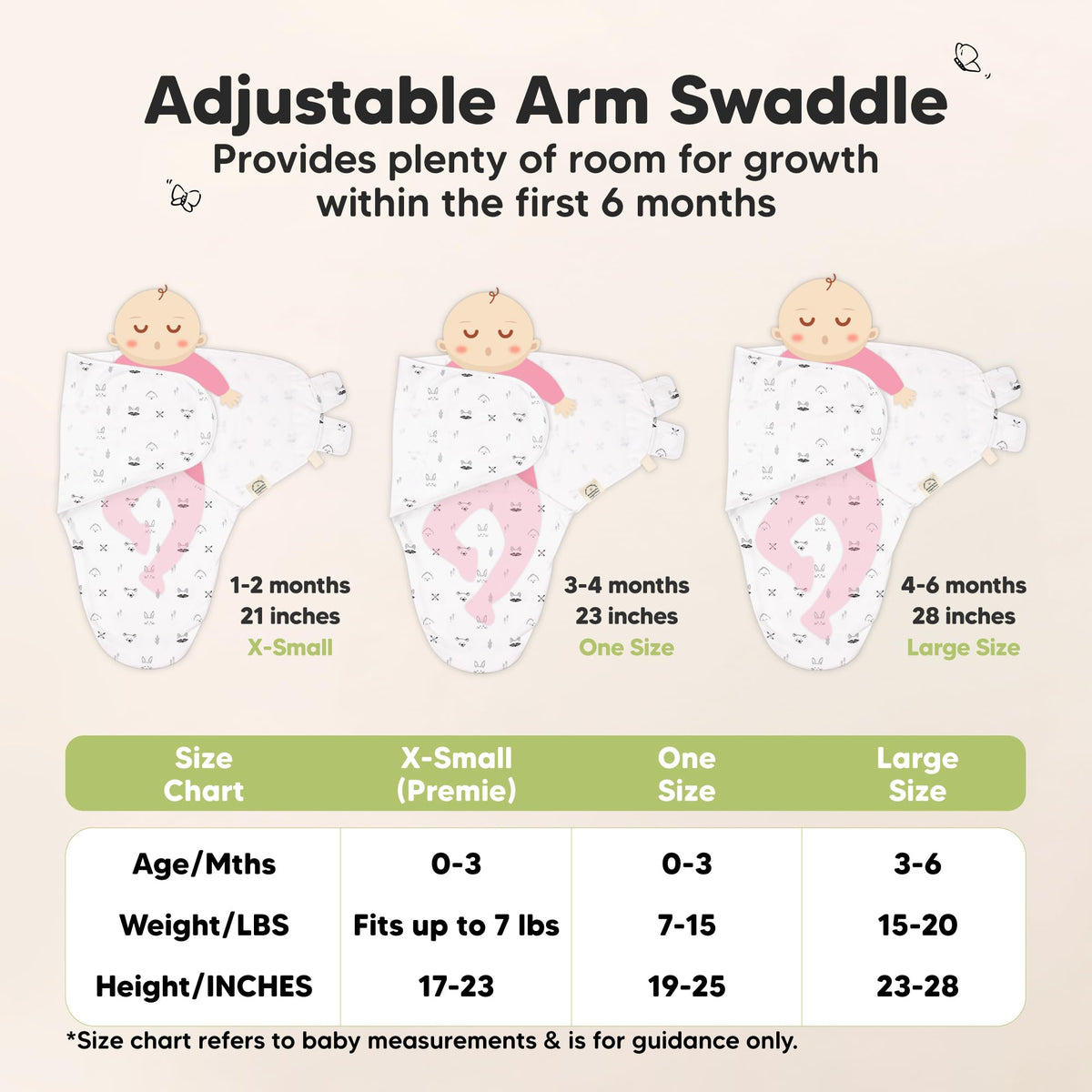 KeaBabies 3-Pack Swaddles for Newborns, Girls, Boys with Hats - Organic Soft Baby Sleep Sacks, Breathable Baby Swaddle 3-6 Months Beanies Set, Premie Infant Sleep Sack 0-3 Months (Nordic)