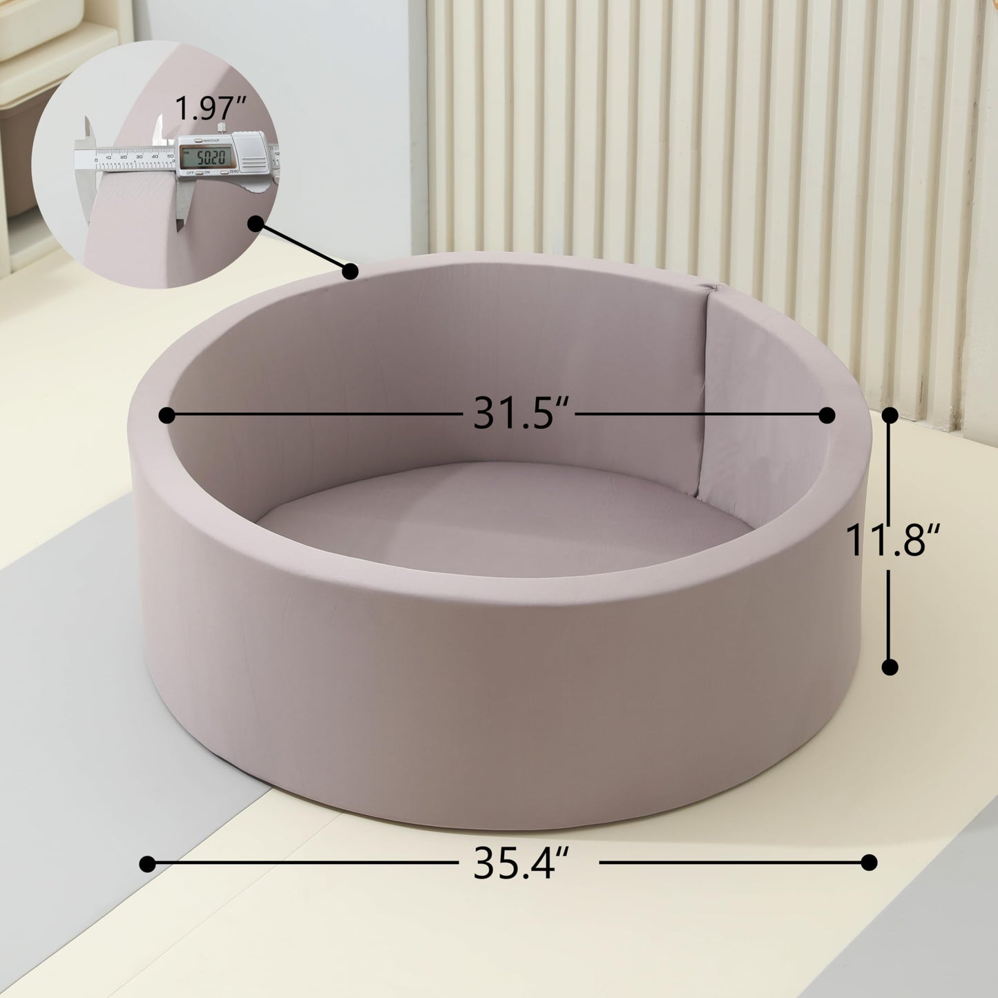 Ball Pits for Toddlers Kids,Children Indoor Play, Soft Memory Foam Sponge Ball Pool, Gift for Birthday, Foam Ball Pit for Grils Boys