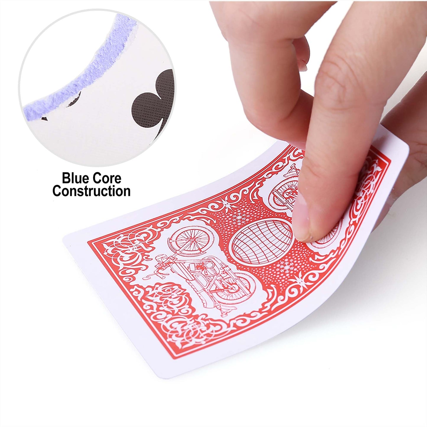 LotFancy Playing Cards, Poker Size Standard Index, 24 Decks of Cards (12 Blue and 12 Red), for Blackjack, Euchre, Canasta Card Game, Casino Grade