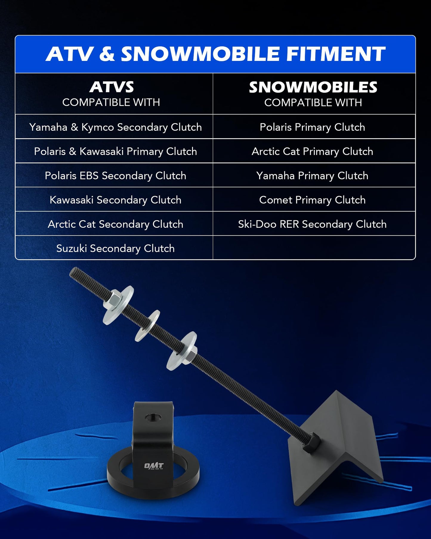 Orion Motor Tech Clutch Compression Tool, ATV UTV Snowmobile Secondary Clutch Compression Tool CCT510 Compatible with Polaris Kawasaki Yamaha, Primary Clutch Compression Tool for Clutch Maintenance