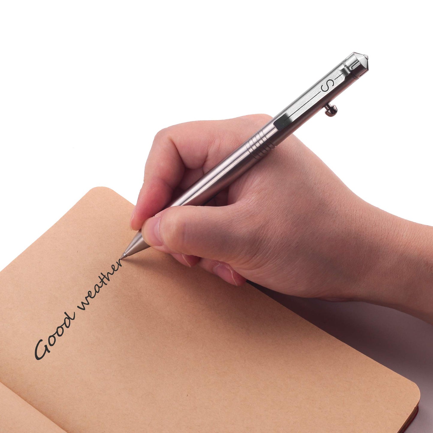 SMOOTHERPRO Bolt Action Pen Decent Stainless Steel Compatible with Pilot G2 Refill Durable Stainless Steel Clip for EDC Pocket Design (SSG050)