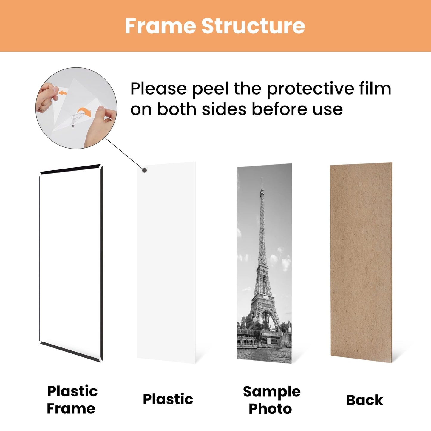 upsimples 18x24 Picture Frame Black 3 Pack, Large Picture Poster Frames 18 x 24 for Horizontal or Vertical Wall Mounting, Scratch-Proof Wall Gallery Photo