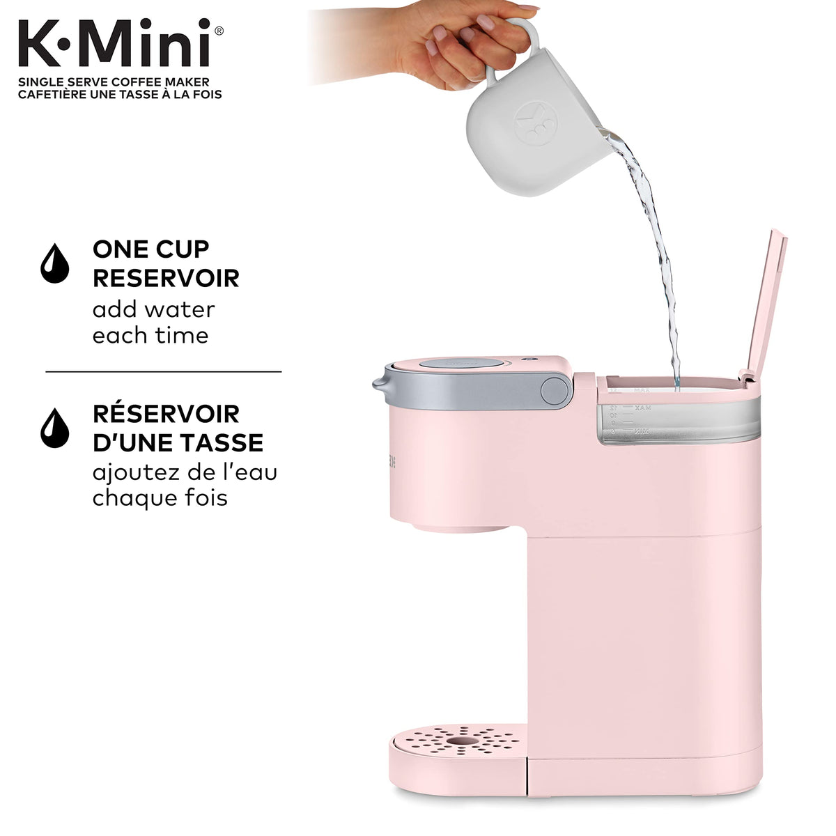 Keurig K-Mini Single Serve K-Cup Pod Coffee Maker, Featuring An Ultra-sleek Design, Dusty Rose