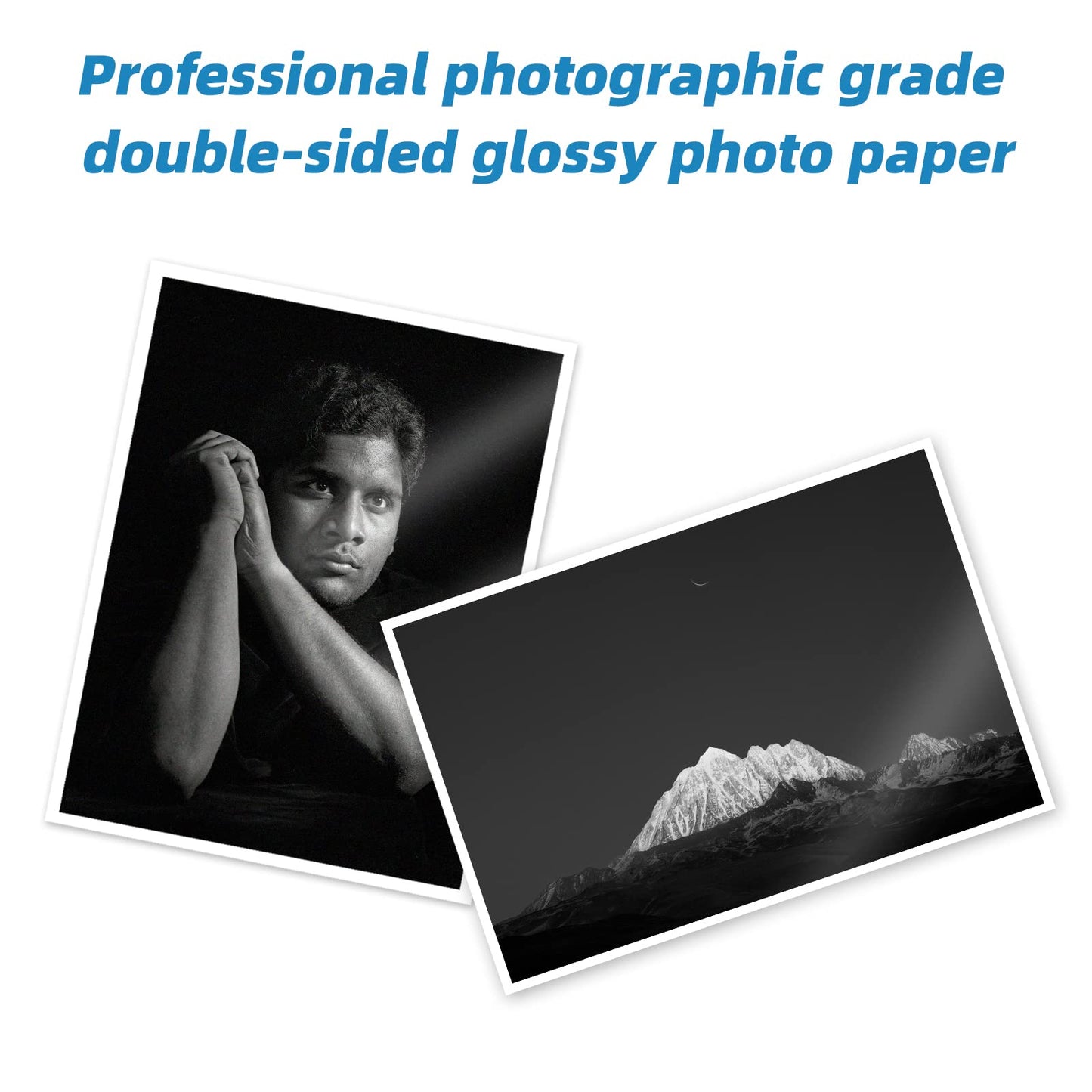 Uinkit 100 Sheets Double Sided Photo Paper 11x17 Glossy 54lb Inkjet 200gsm Obituary Bulletin Gallery Show Obituaries A3 Size 11 x 17 inch for Inkjet Printer Printing