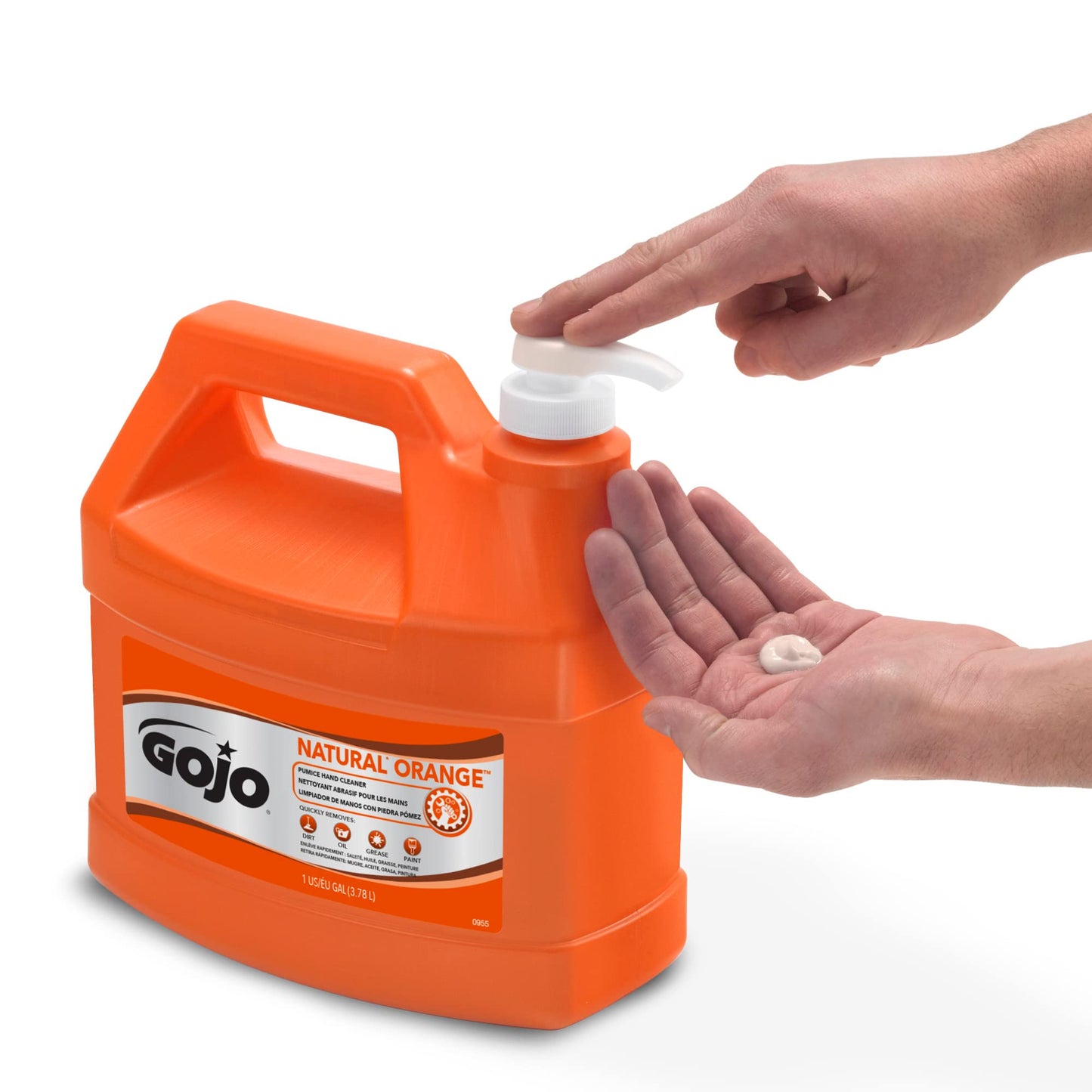 Gojo Natural Orange Pumice Hand Cleaner -Citrus Scent -1 gal (3.8 L) -White -1 Each