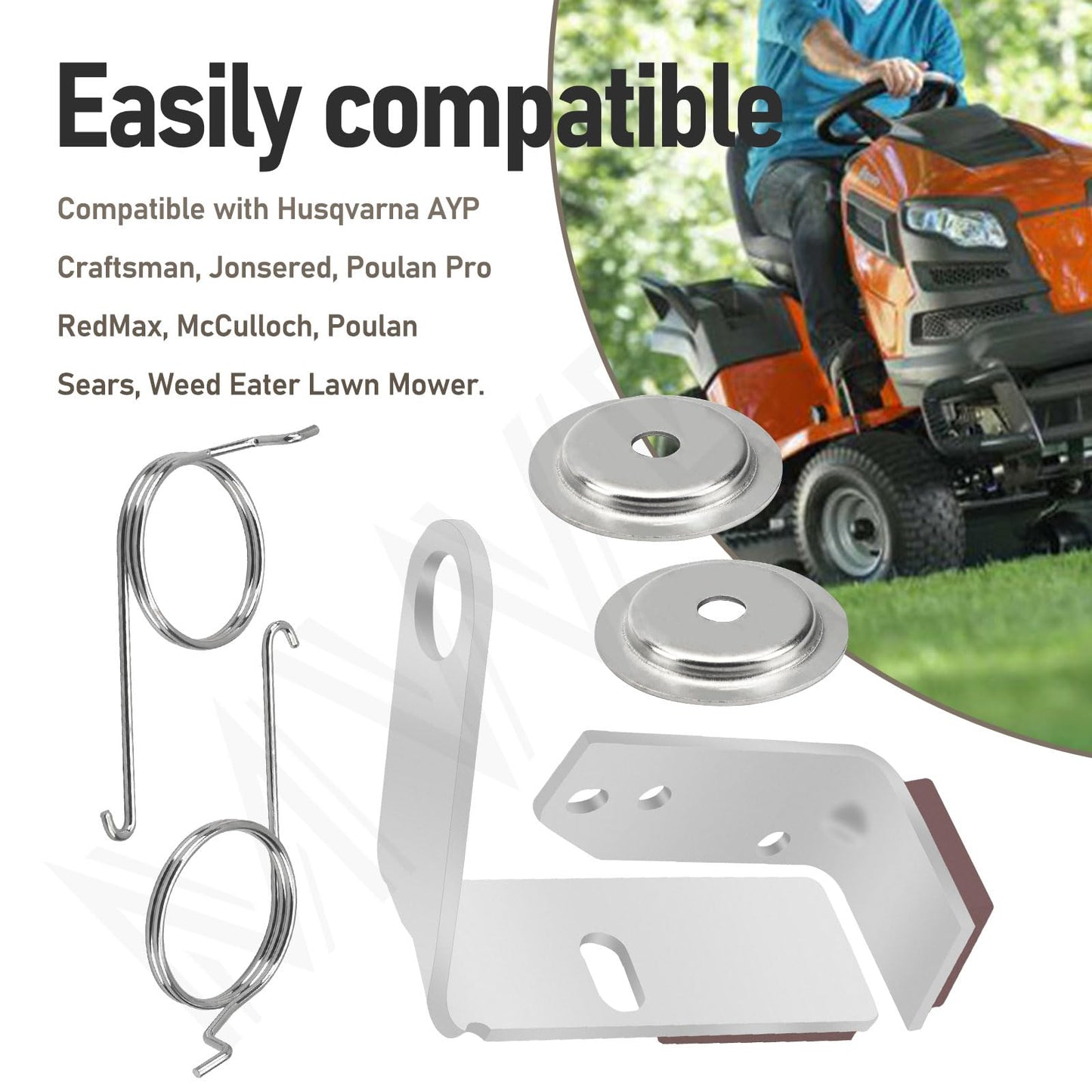 MWEDP 532199471 532199478 LH & RH Brake Arm Kit Compatible with Husqvarna AYP Craftsman Poulan Mower Deck Models, Replaces 199478 532199477 400132 532400132
