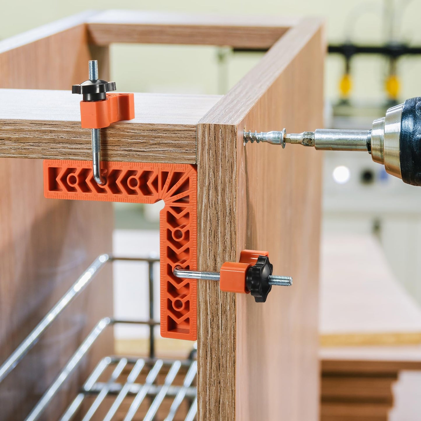 90 Degree Clamp, Positioning Squares Set of 12（3" 4" 6"） Right Angle Clamp, Corner Clamps, Woodworking Tool for Pictures Frames, Cabinets, Boxes