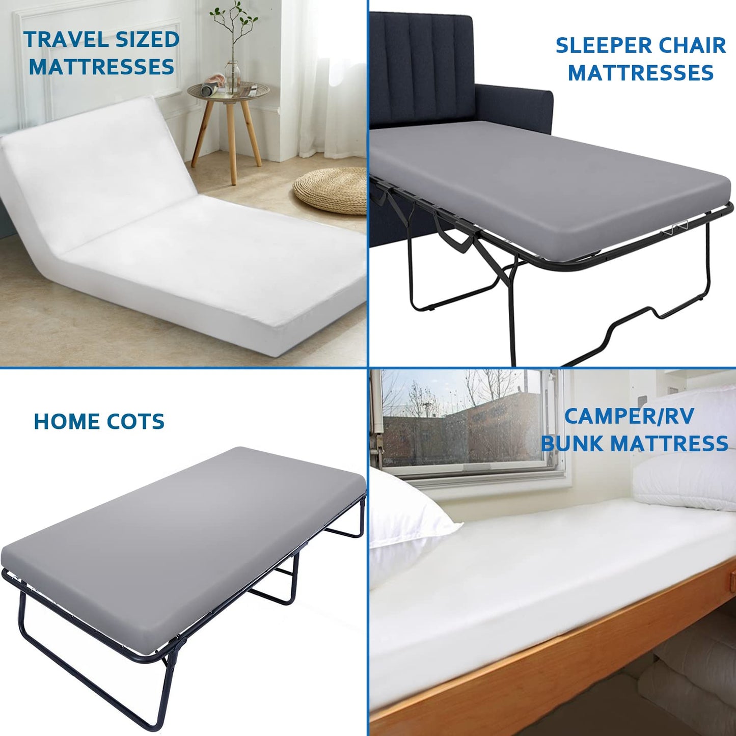 Cot Sheet 31" x 75", 2 Pack Cot Size Mattress Sheets Fitted with Narrow Twin/Camp Bunk/Rvs Bunk/Guest Beds/Army Cots/Trifold Mattress, Super Soft and Breathable Microfiber Cover, White