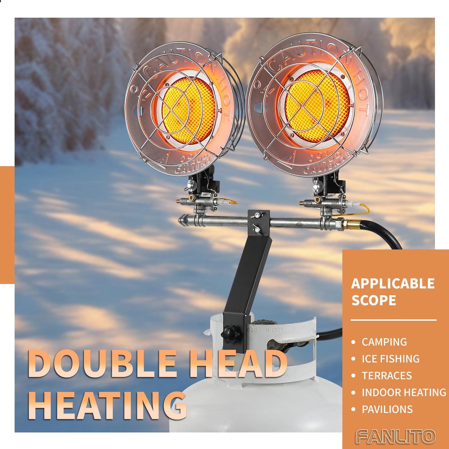 30,000 BTU Propane Tank Top Heater, Propane Heater for Outdoor, Patio, Camping, Garage, and Indoor Use – Adjustable Heat Levels, Tilt Auto Shut-Off, Efficient Burner, CSA Certified