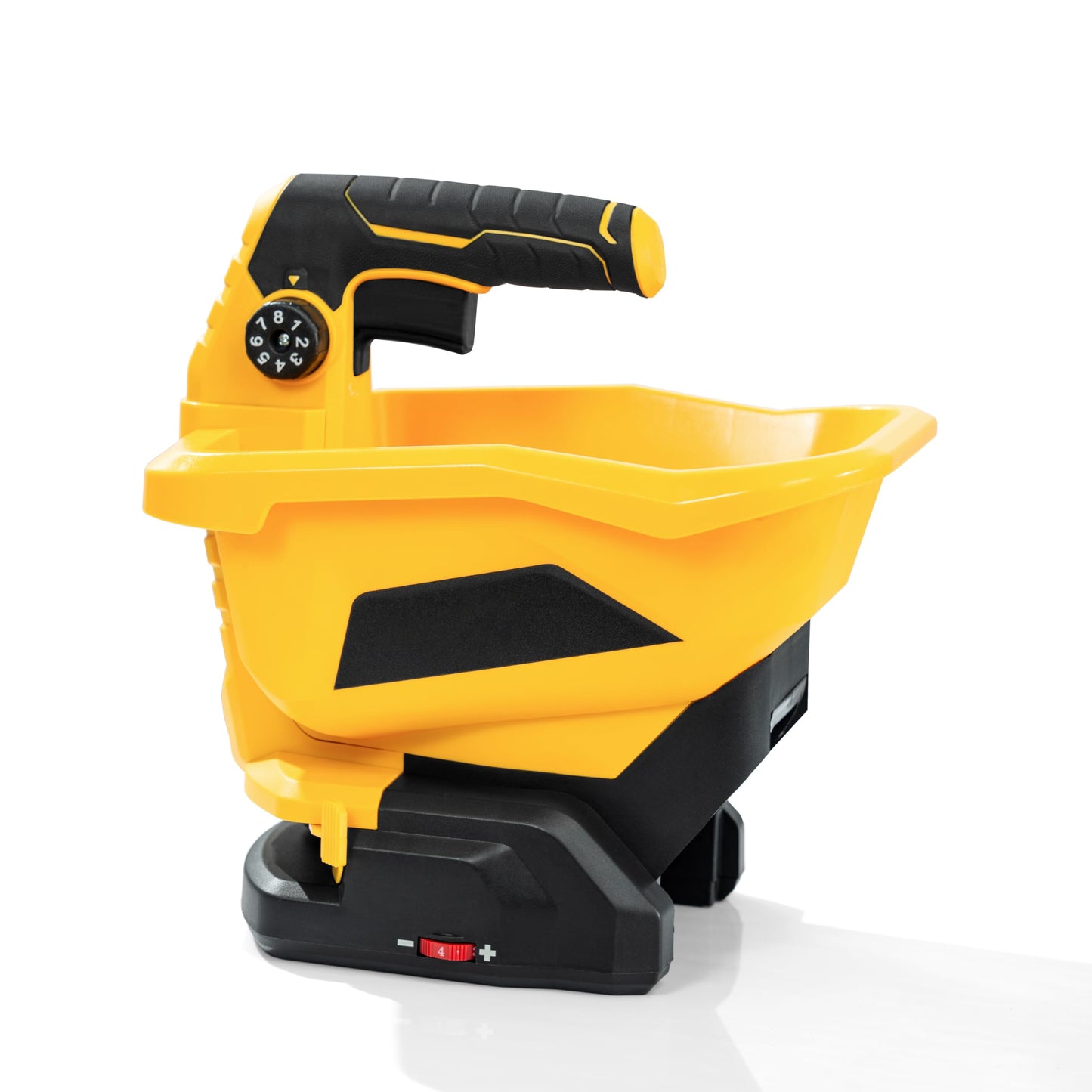 Handheld Power Seed Spreader Compatible with Dewalt 20V Battery(Tool Only), Cordless Salt Spreader Available Year-Round, Electric Lawn Spreaders for Grass Seeds, Rock Salt, Fertilizer, Feed