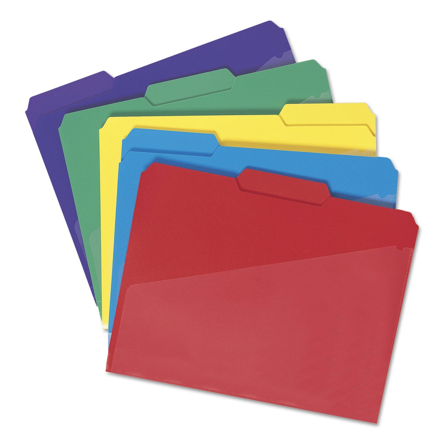 Smead Polypropelene Folder with Pocket, Letter, 1/3 Cut Tab, Assorted Colors, 30 Per Box (10540)