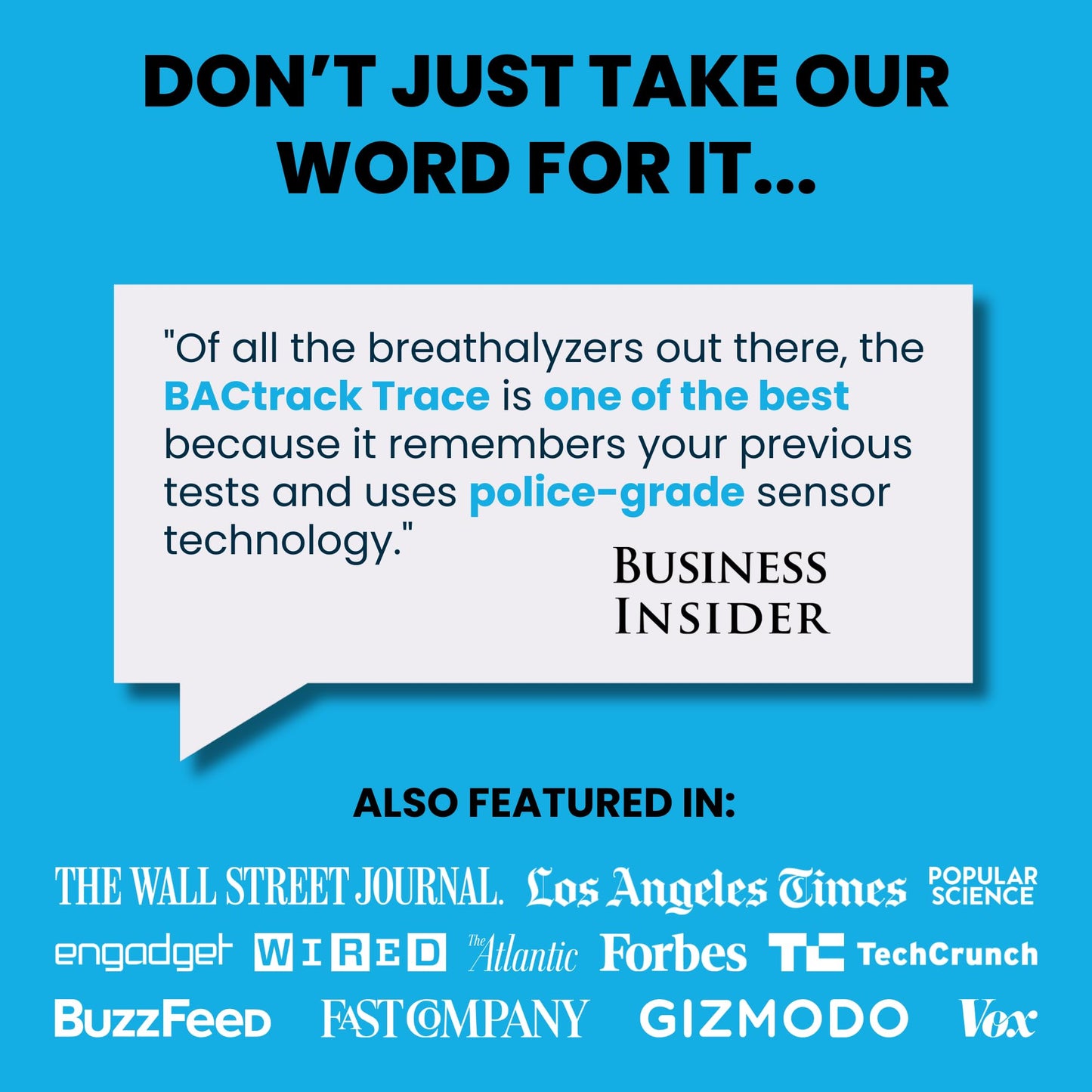 BACtrack Trace Breathalyzer | Professional-Grade Accuracy | DOT & NHTSA Compliant | Portable Breath Alcohol Tester for Personal & Professional Use