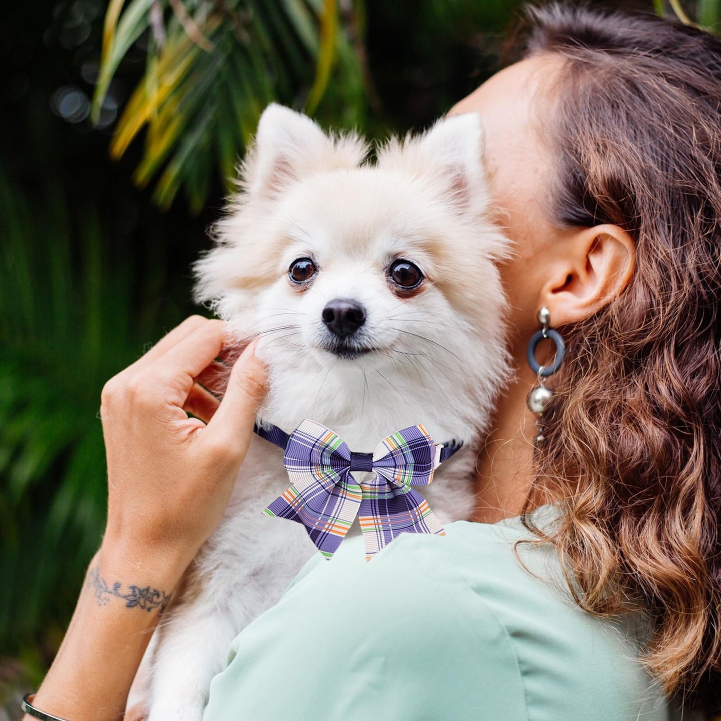 Segarty Dog Bow Ties, 80pcs Bowtie Collars for Small Medium Dog, Comfortable Adjustable Cats Neck Bow Tie Large Puppy Cute Neckties Pet Grooming Accessories for Summer Birthday Wedding