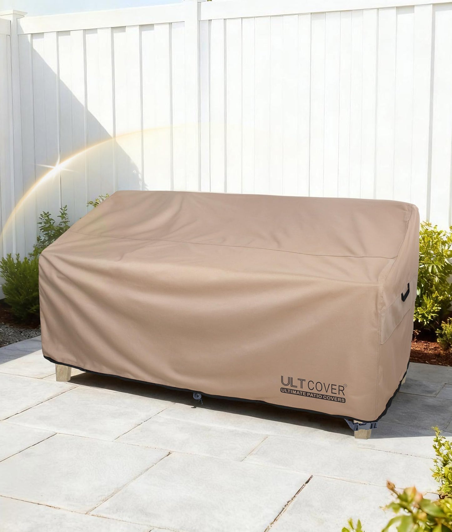 ULTCOVER Patio Furniture Sofa Cover 88W x 35D x 35H inch Waterproof Outdoor 3-Seater Couch Cover