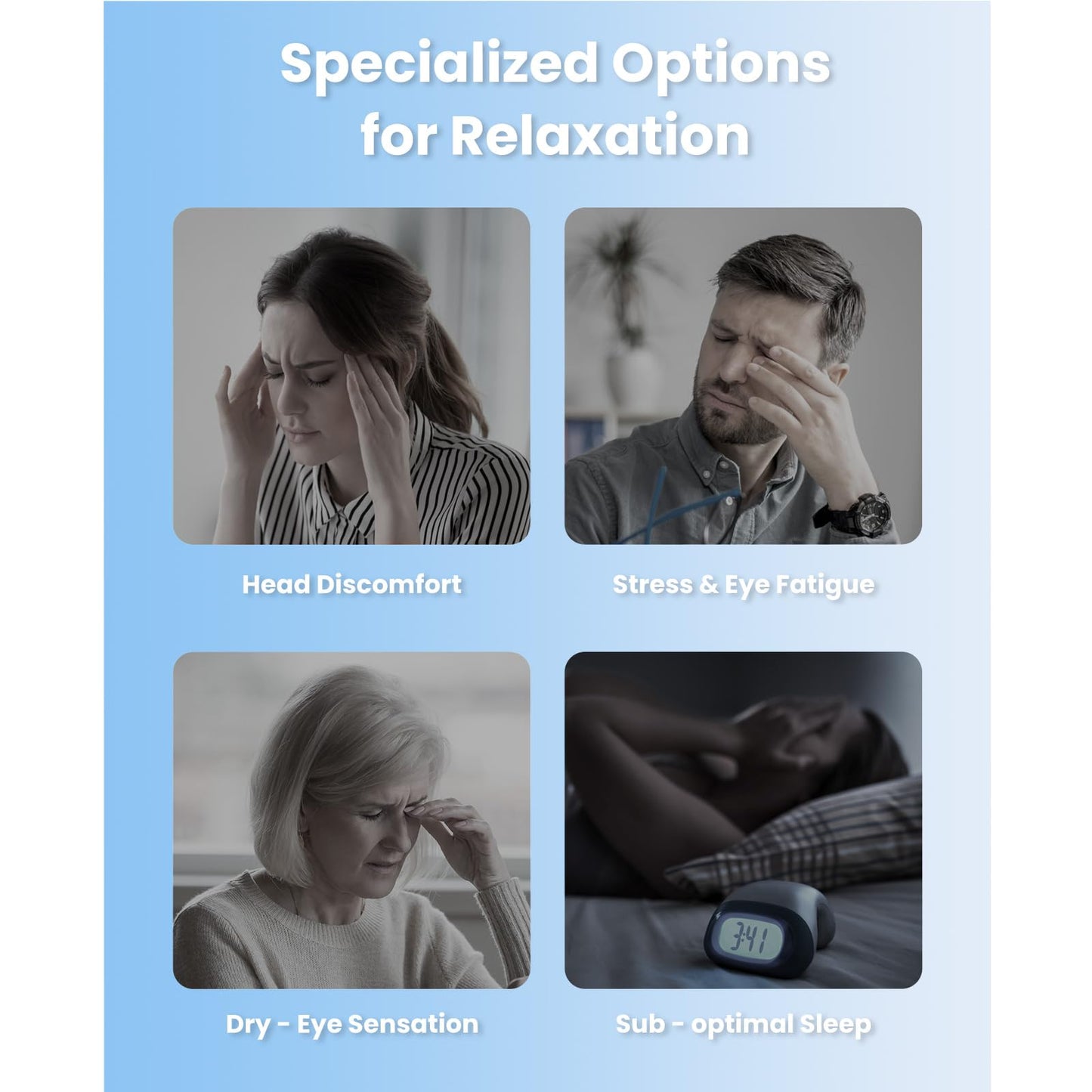 Bob and Brad EyeOasis 3 Electric Eye Mask with Heat and Cooling, Rechargeable Sleep Eye Mask for Relaxation, Birthday Christmas Gift for Women Men