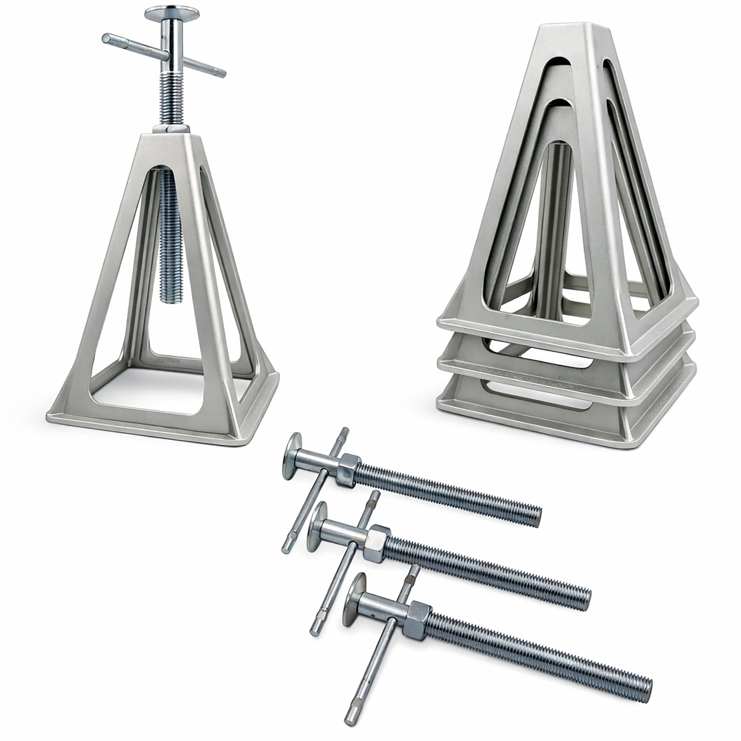 PEAKTOW RV Trailer Camper Aluminum 6,000 lbs 17” Extends Stabilizer Stacker Jack Stand 4PK