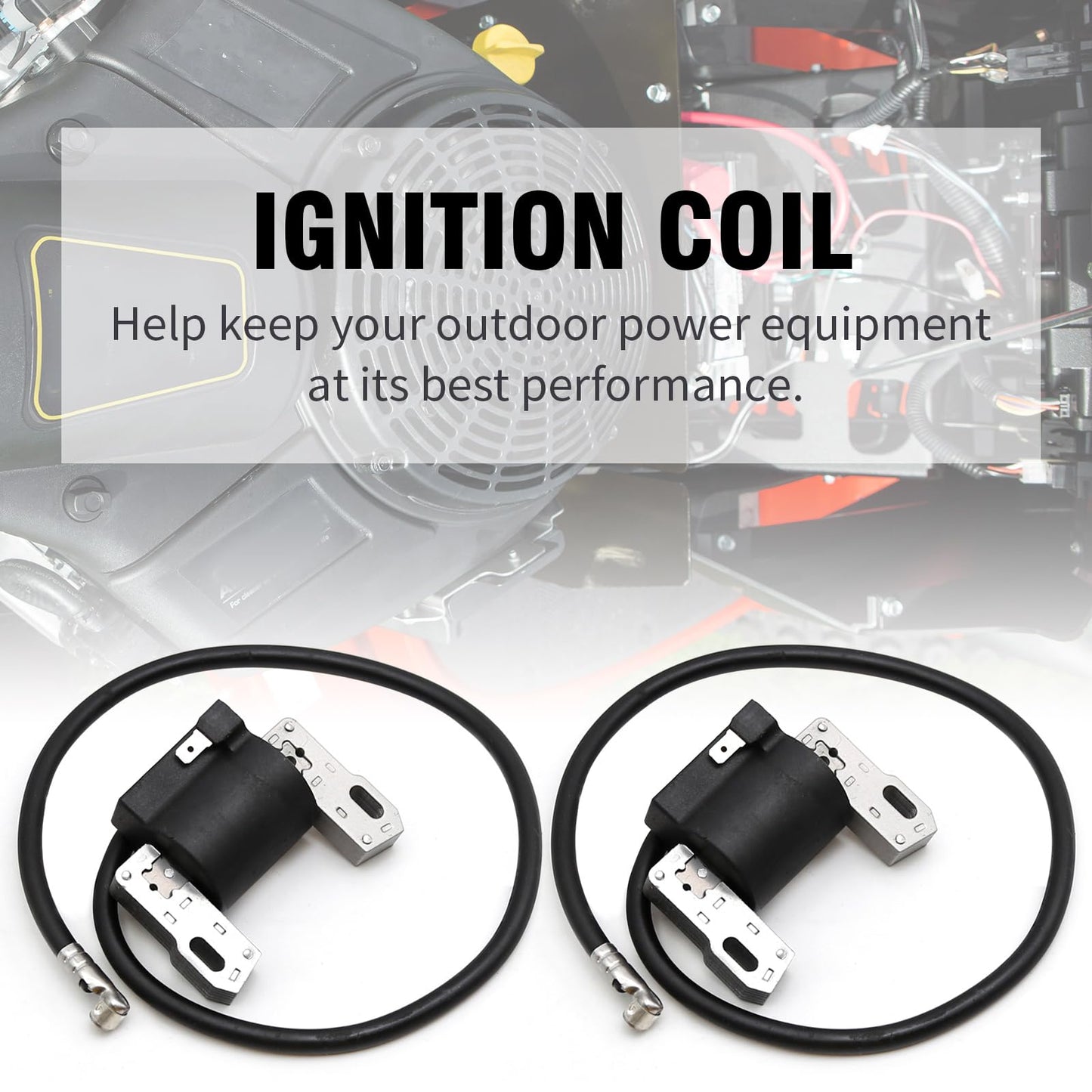 laffoonparts 2Pcs 406777 799651 Ignition Coil Replacement for B S Intek V-Twin 18-22HP Engine Replace 691060 499447 401577 592846