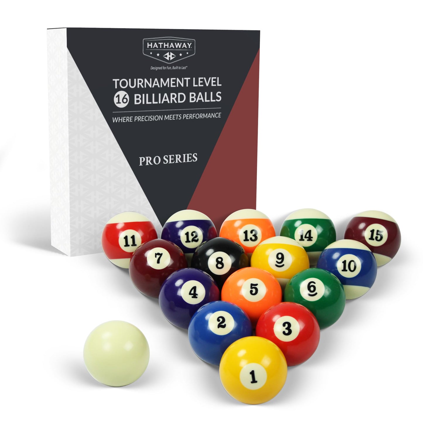 Hathaway Pool Table Regulation Billiard Ball Set