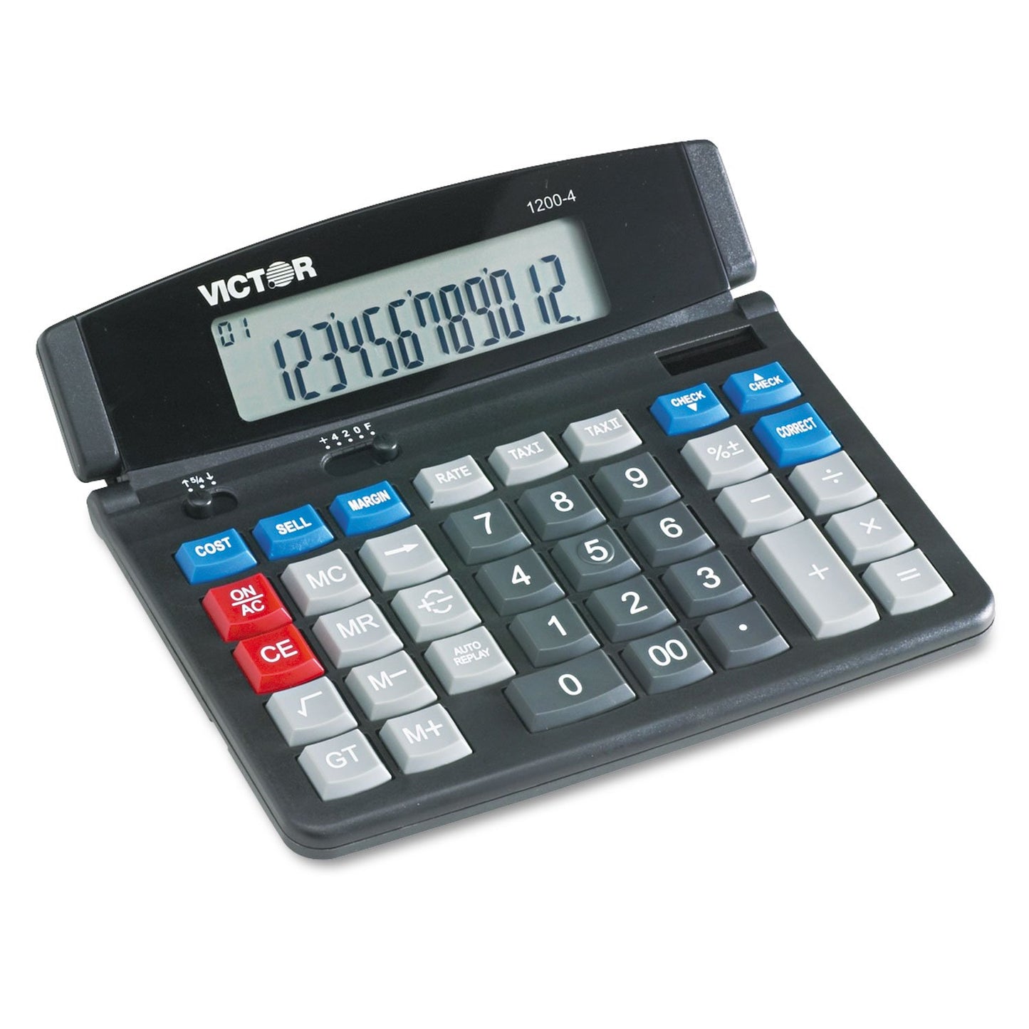 Victor Technology 1200-4 Standard Function Calculator, Black