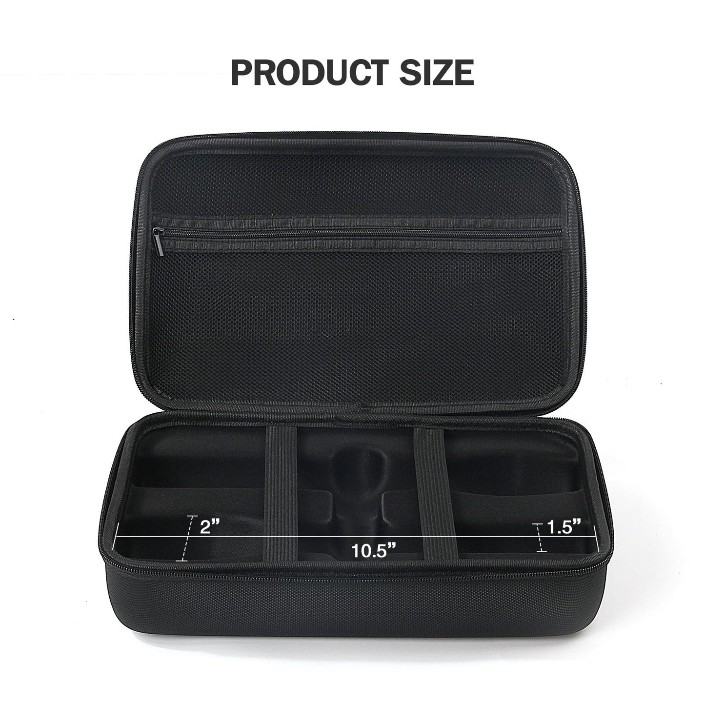 Wireless Microphone Case Compatible with Tonor TW630, Dual Microphone Bag: Hard EVA Case for Handheld Microphone, Hard Mic Travel Case, Home Mic Storage Case Compatible with JBL Wireless Microphone