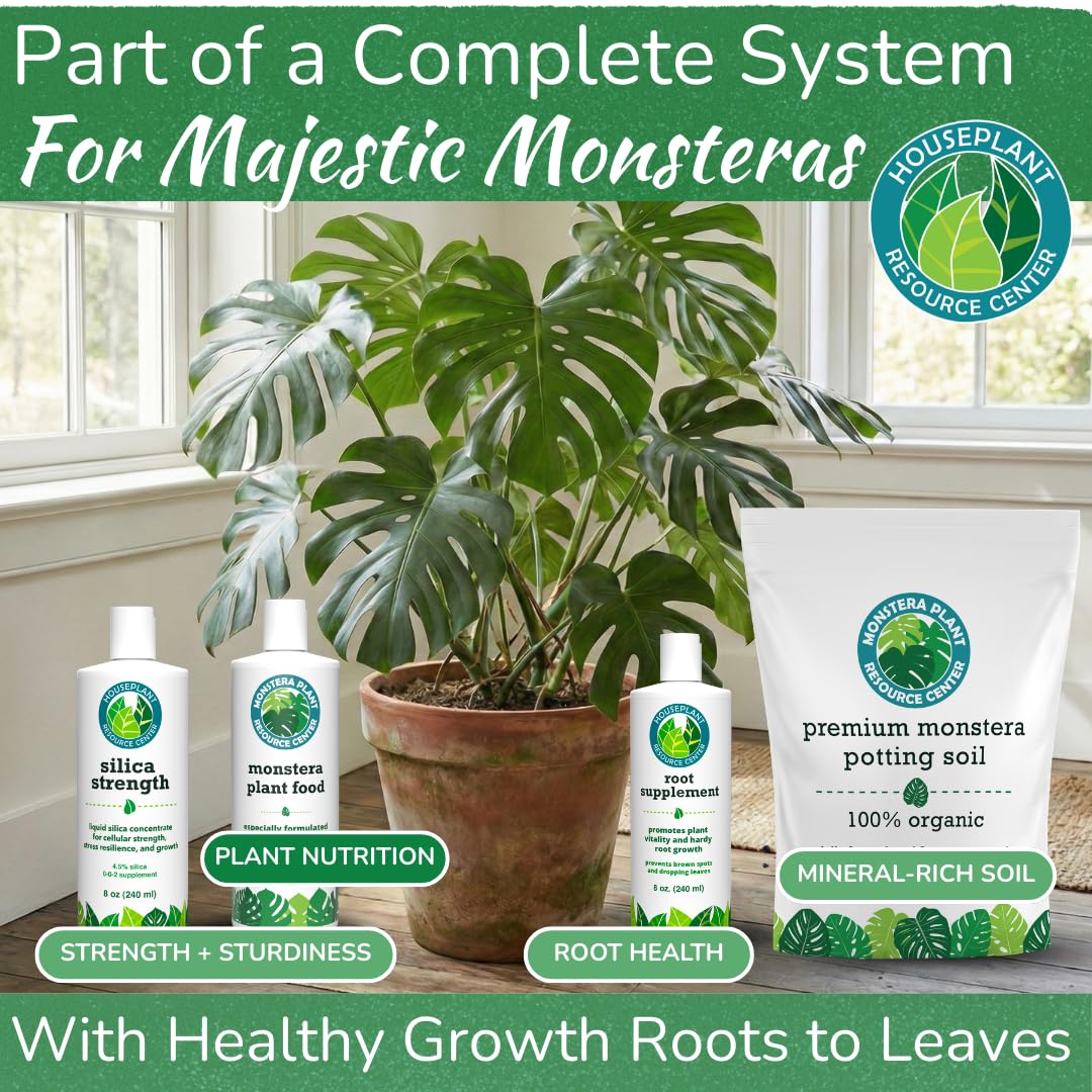 Houseplant Resource Center Monstera Plant Food with NPK 5-2-3 Ratio – Liquid Formulation Supports Optimal Nutrient Dispersal and Balanced Nitrogen Response for Strong Root Growth