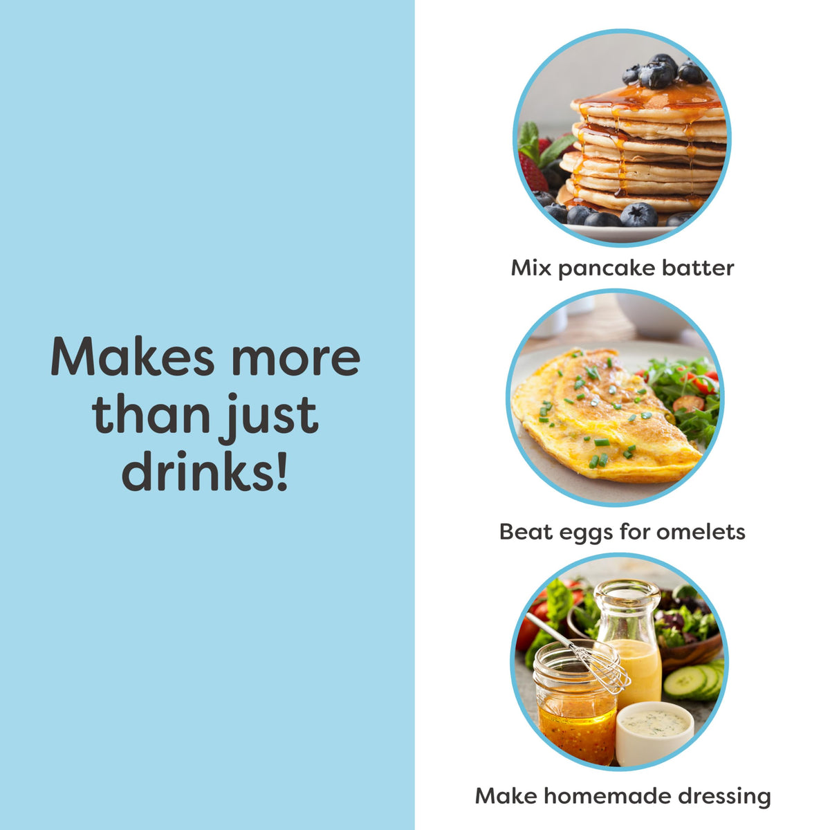 Nostalgia Two-Speed Electric Milkshake Maker and Drink Mixer, Includes 16-Ounce Stainless Steel Mixing Cup & Rod, Blue
