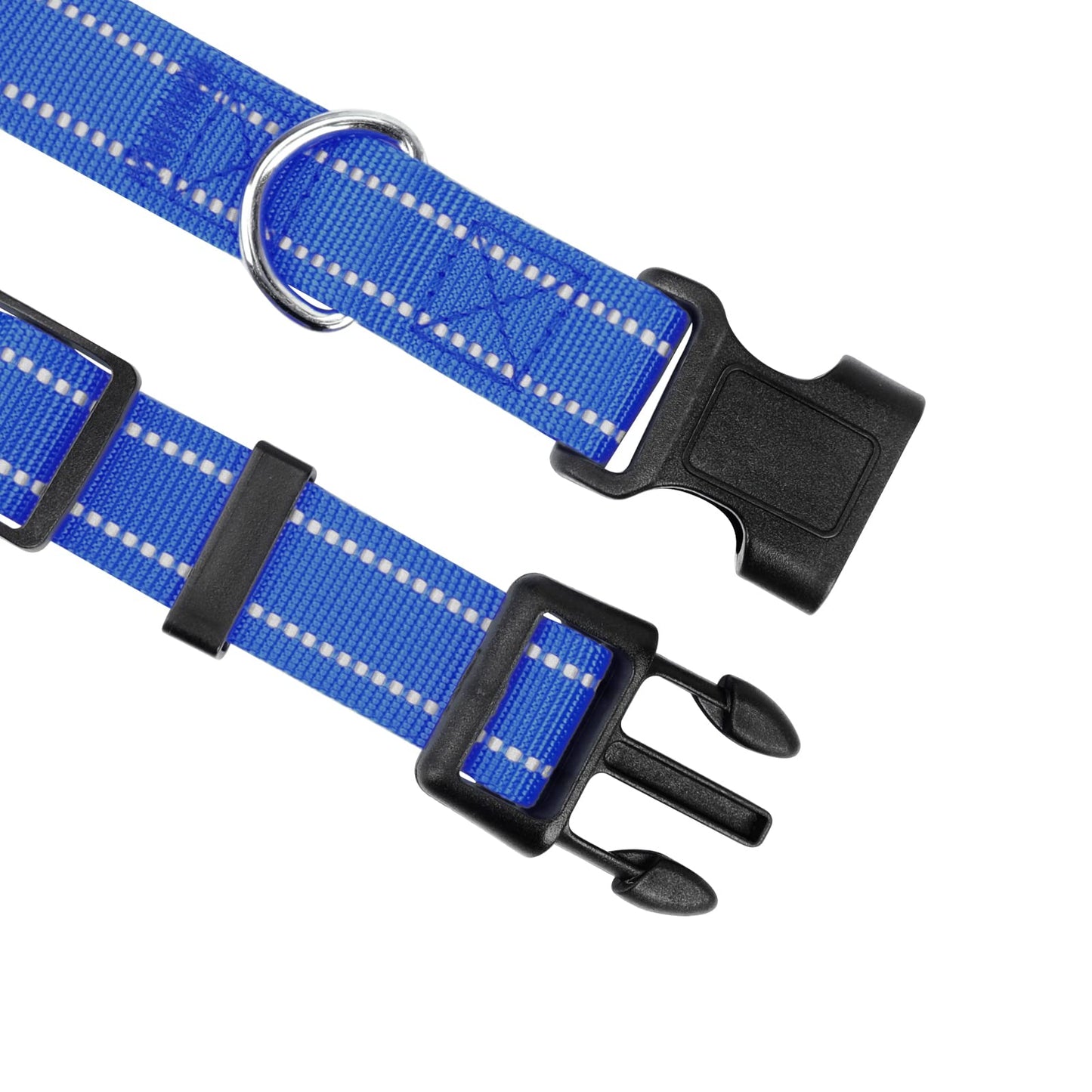 10 Pack Reflective Goat Collar with Crisp Bells,Adjustable Nylon Sheep Collar with Anti-Lost Grazing Copper Bell Quick-Release Buckle for Farm Livestock Goat Sheep Cow