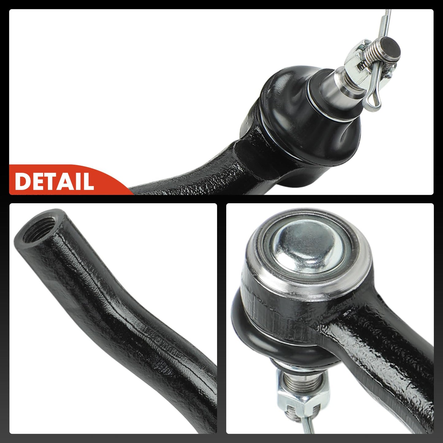 A-Premium 2 x Front Outer Tie Rod Ends, Compatible with Ford Edge 2007-2014 & Lincoln MKX 2007-2015