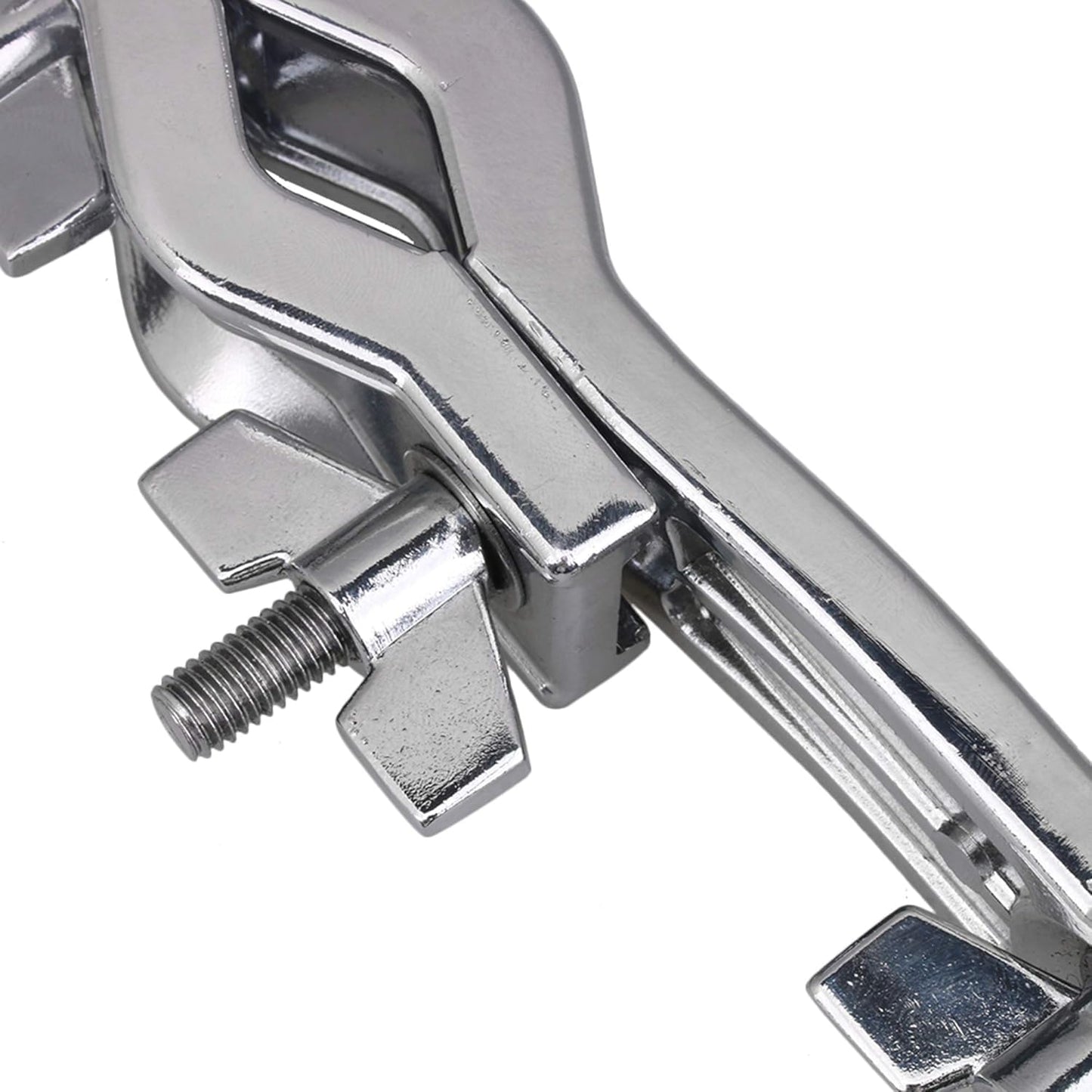 Lyfengdeam Cowbell Mounting Clamp with 30 Degree Bent Arm – Adjustable Drum Set Clamp for Percussion Accessories including Cowbell, Jam Blocks, and Tambourine – Durable and Versatile Mounting Solution