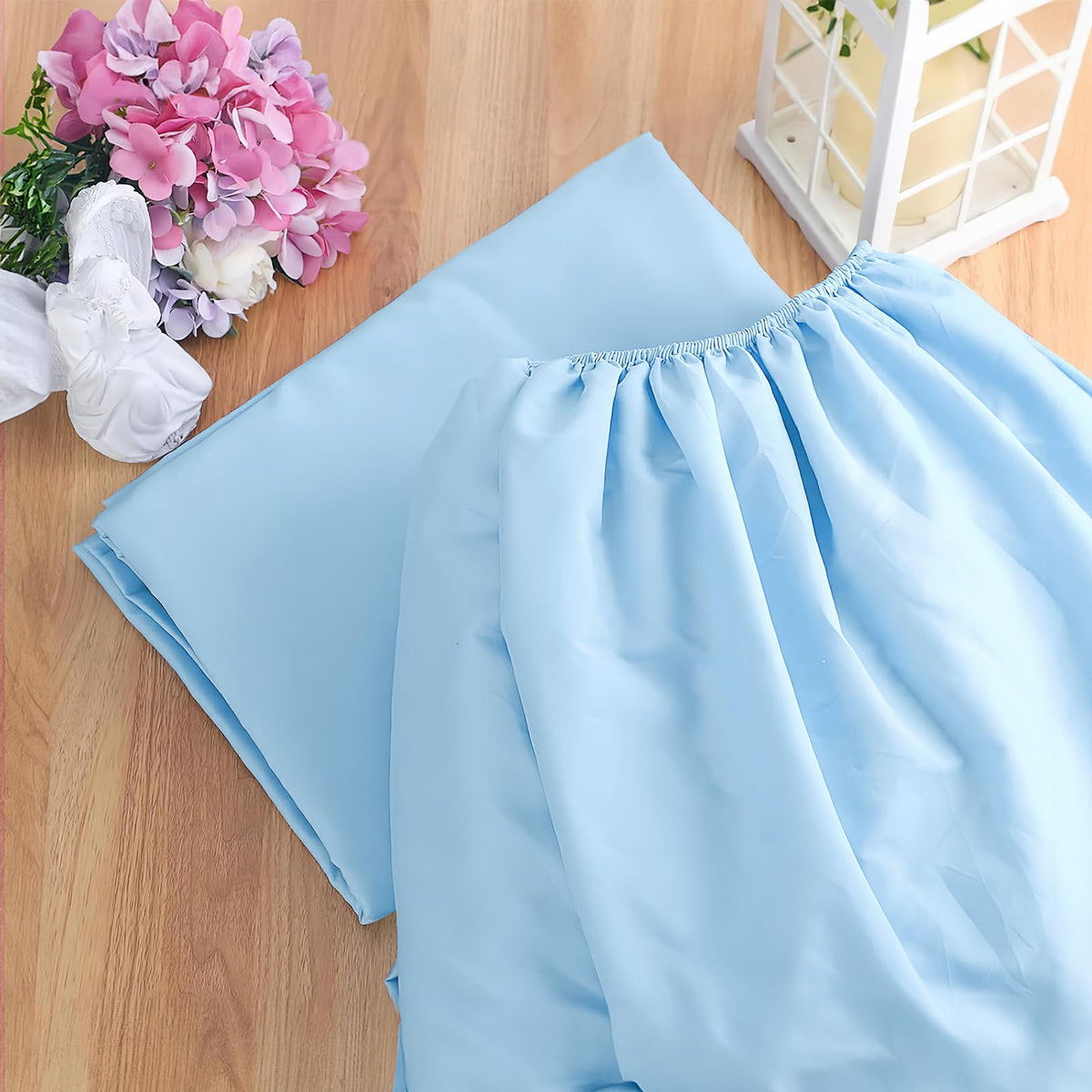 6 Pack Fitted Hospital Bed Sheets, 36'' X 84'' X 14'' Blue Soft Hospital Fitted Sheet with Elastic All Around, Standard Single Bed Sheet for Hospital, Home, Massage Table, Hotel