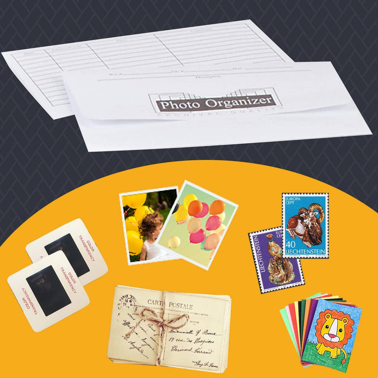 Lineco, Acid Free Photo organizer White File Envelopes 4x6 Inch, for Photos, Postcards, Greeting Cards (25/Pack, 4 Packs)