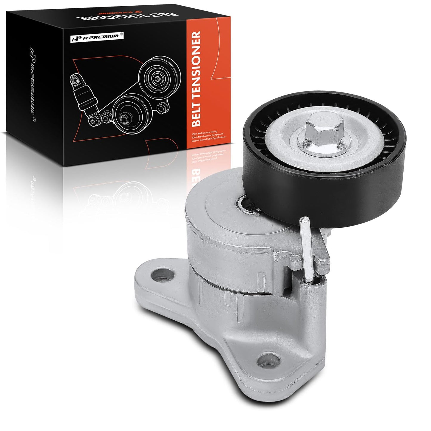 A-Premium Belt Tensioner Assembly with Pulley Compatible with Jeep Compass/Patriot 2007-2017 & Dodge Journey 2009-2019, Avenger, Caliber & Chrysler 200, Sebring & Mitsubishi Outlander Sport, Lancer