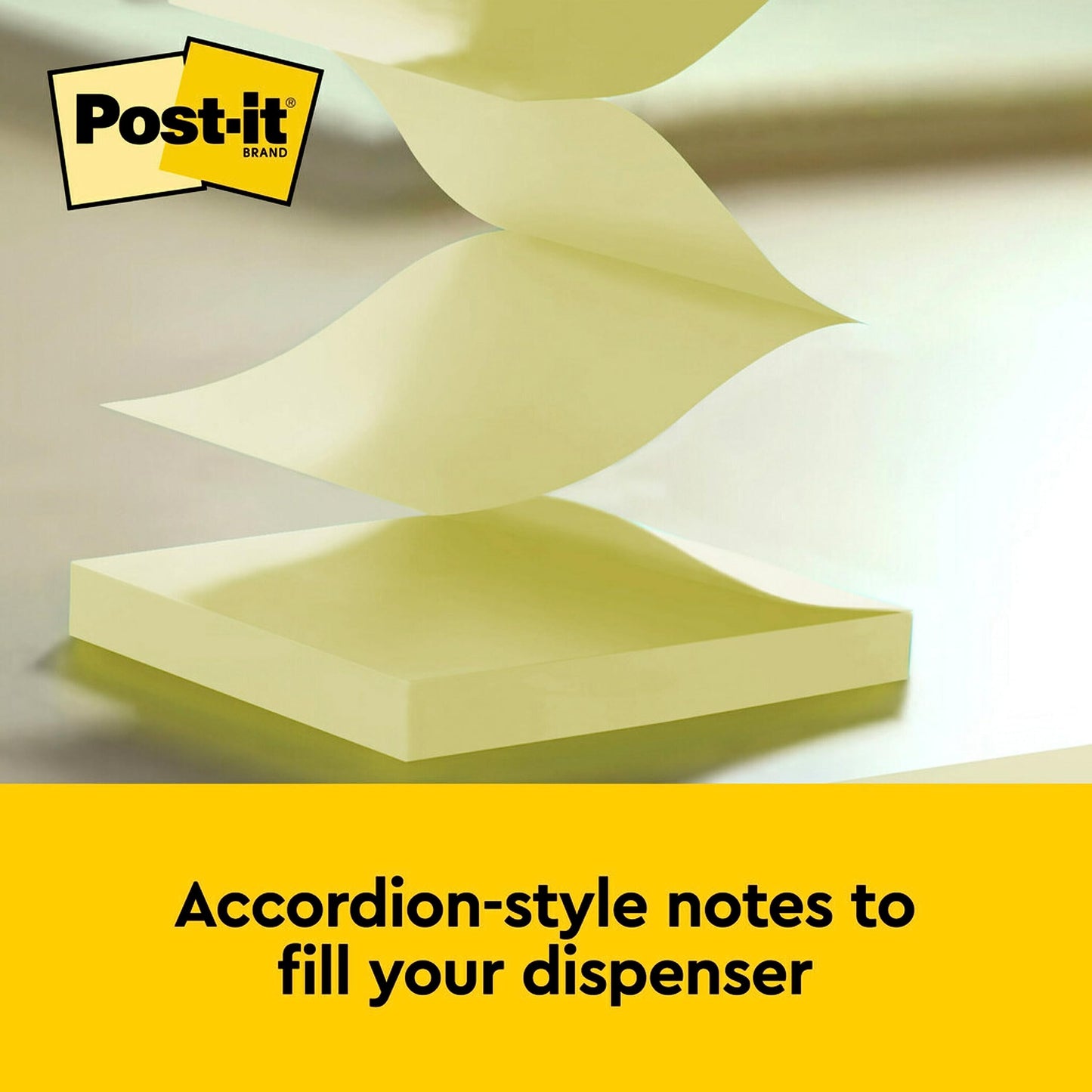 Post-It Notes Original Pop-Up Sticky Notes, 3" x 3", 24 Pads, 90 Sheets/Pad, Canary Yellow (R330Y24VAD)