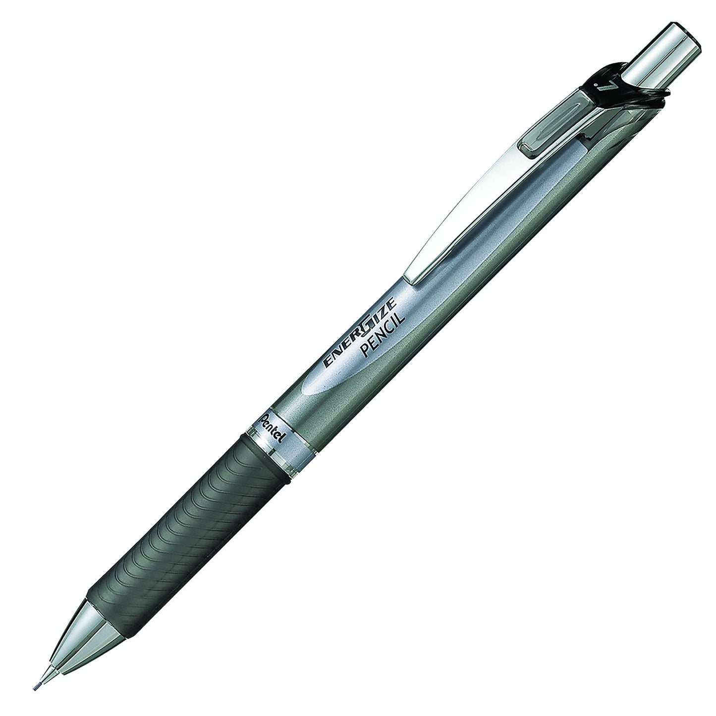 Pentel EnerGize Retractable Mechanical Pencil, 0.7mm Medium Point, Black Accents, Companion Pencil for the EnerGel BL77 Pens, PL77-A, Box of 12