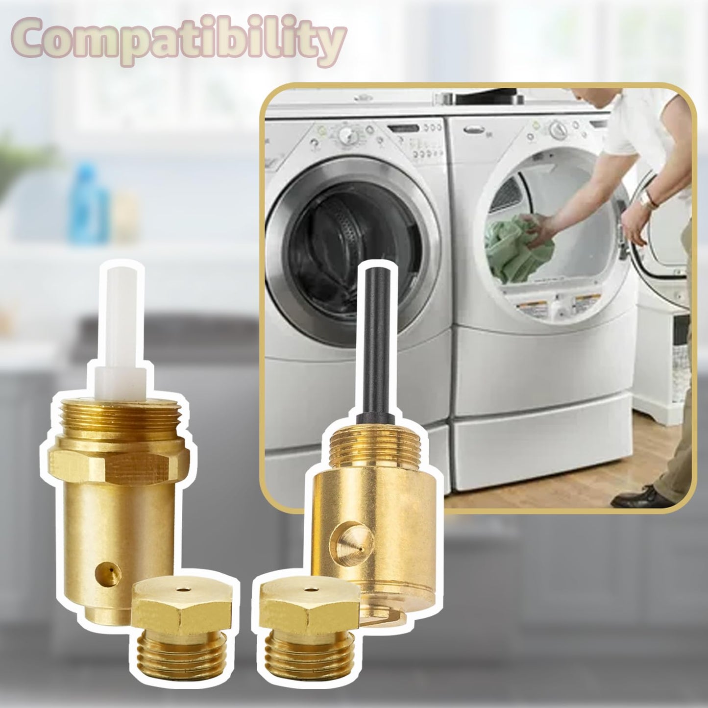 Sousery W11581317 Dryer Propane Conversion Kit For Whirlpool 20000 BTU/Hr Natural Gas to Liquid Propane Conversion Dryers 27 Inches Standard 1 Each LP Kit Comes With 3-year warranty