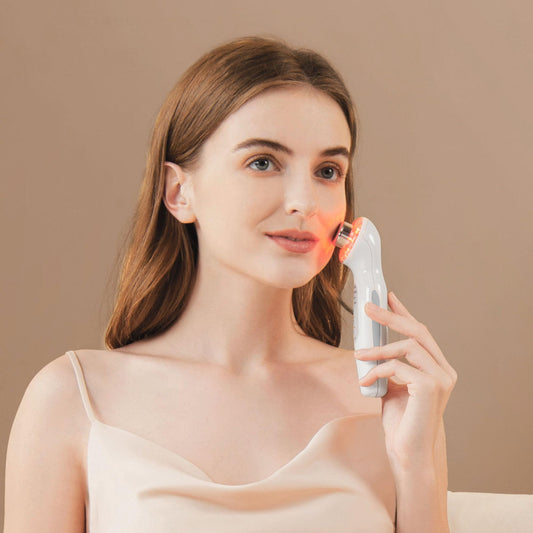 Project E Beauty LED Light Therapy Device | Red, Blue & Green LED Light Therapy | Vibration Therapy | Collagen Boost | Anti-Aging | Firming | Reduced Wrinkles | Anti-Blemish