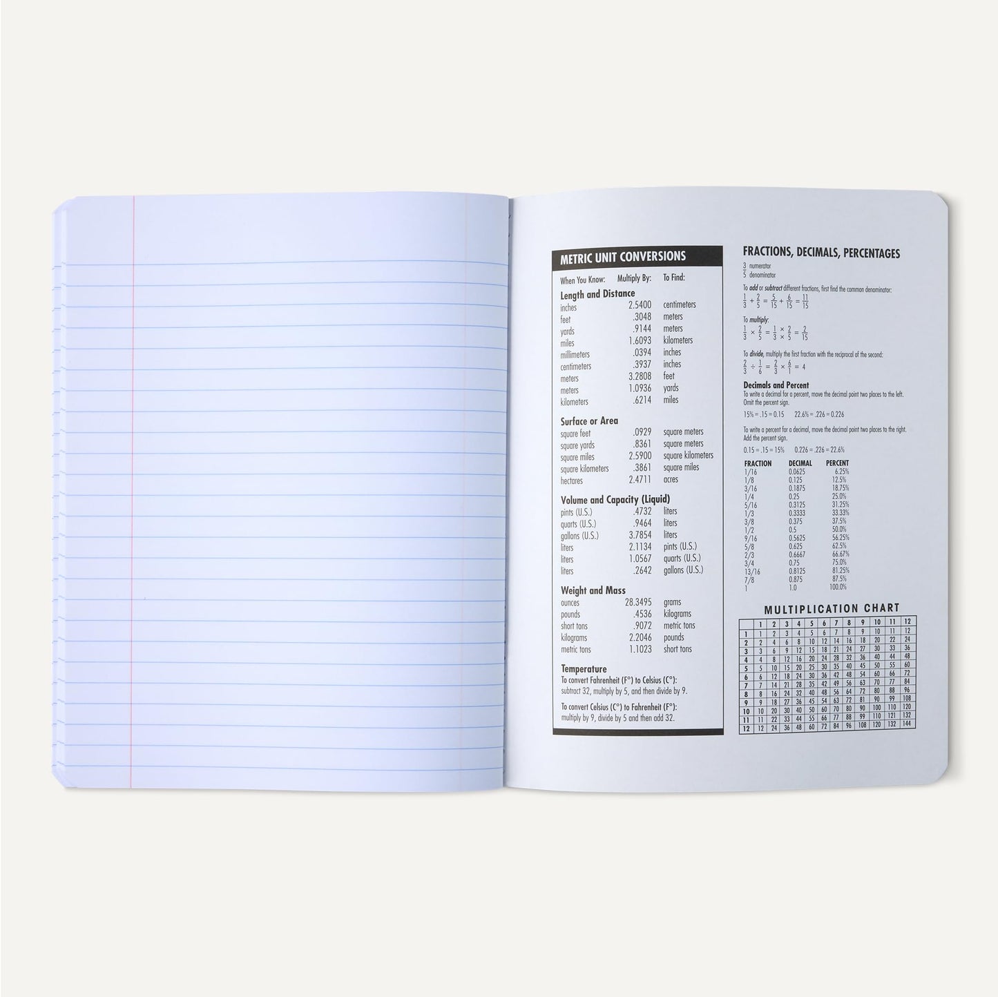 Amazon Basics Composition Notebook, College Ruled, 100 Sheets, 12 pack, Marble Black, 9.75" x 7.5"
